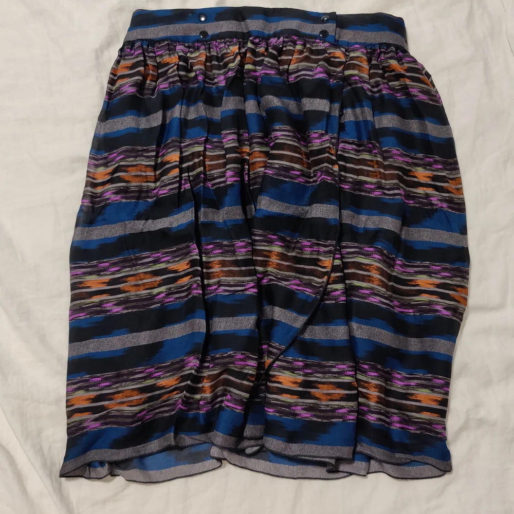 Proenza Schouler Vibrant Striped A-Line Skirt - Picture 1 of 5